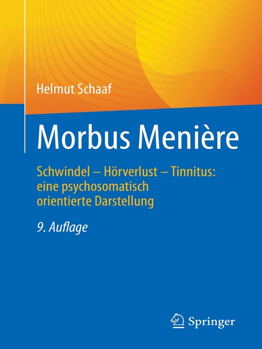 Title details for Morbus Menière by Helmut Schaaf - Available